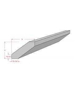 Angle Crown Molding - Shaker White