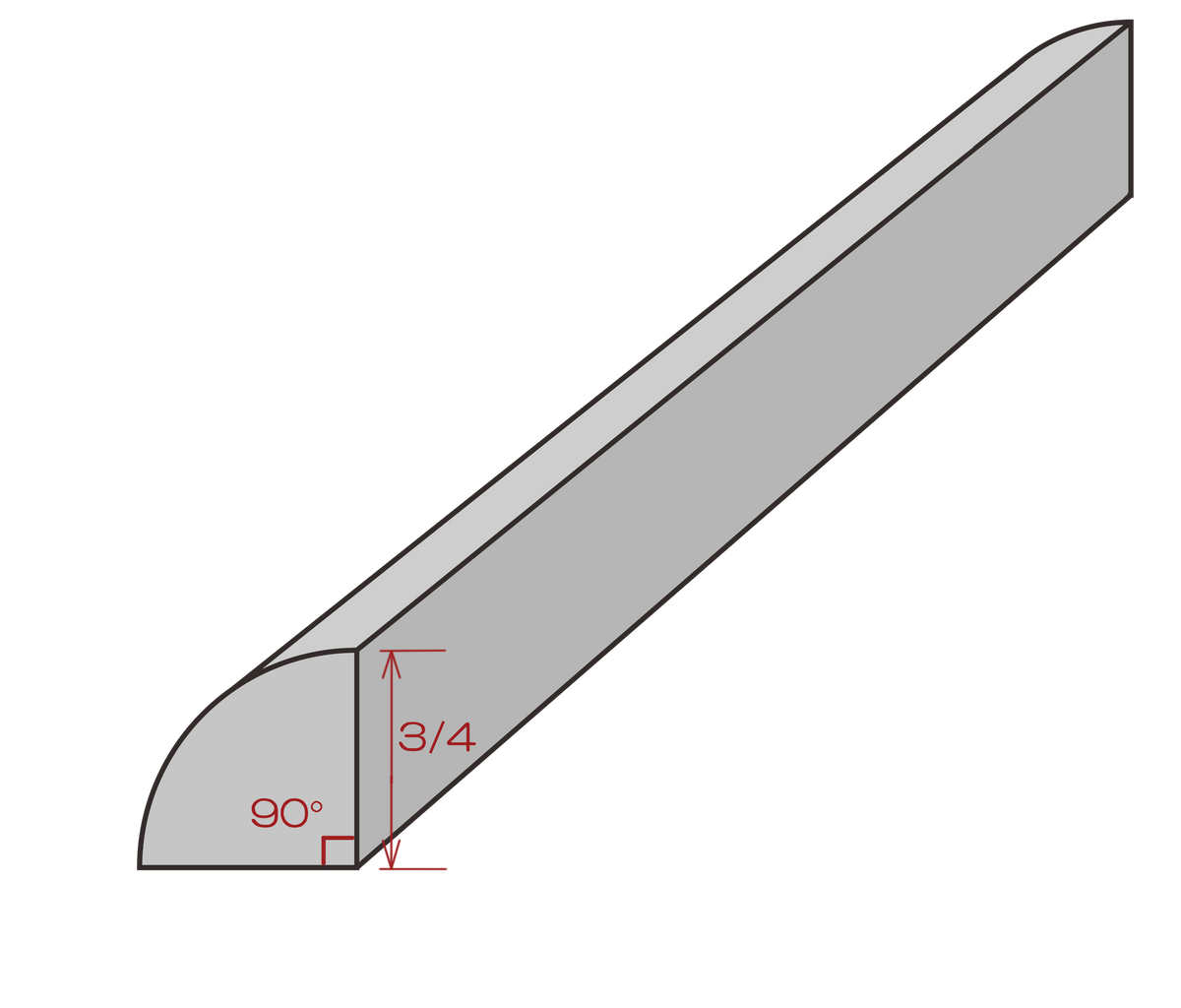 Quarter Round - Shaker White