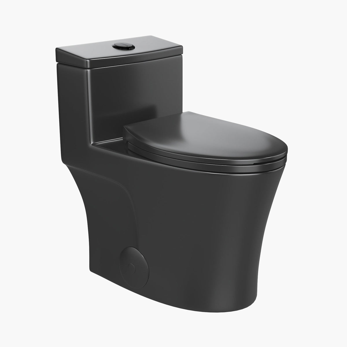 T0338B matte black one-piece toilet
