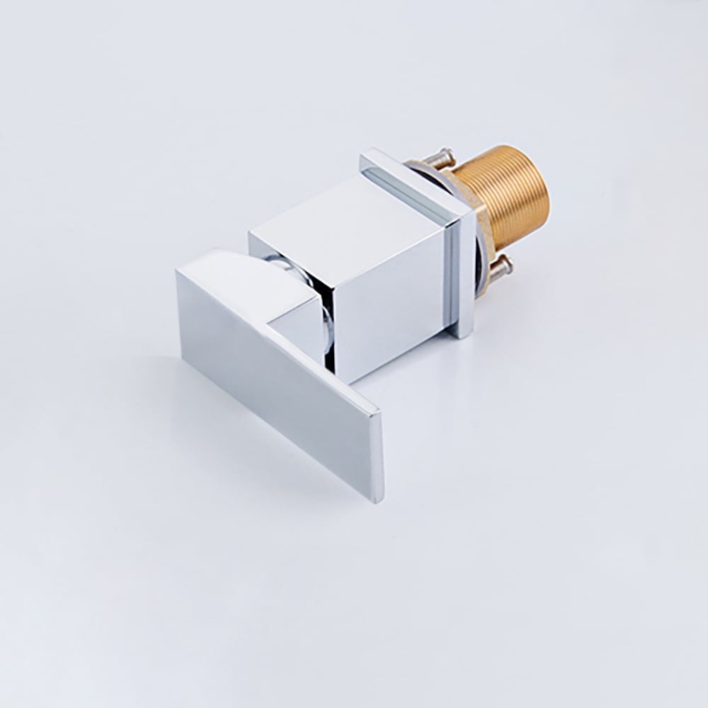 Waterfall Deck-Mount Roman Tub Faucet with Handshower in Chrome