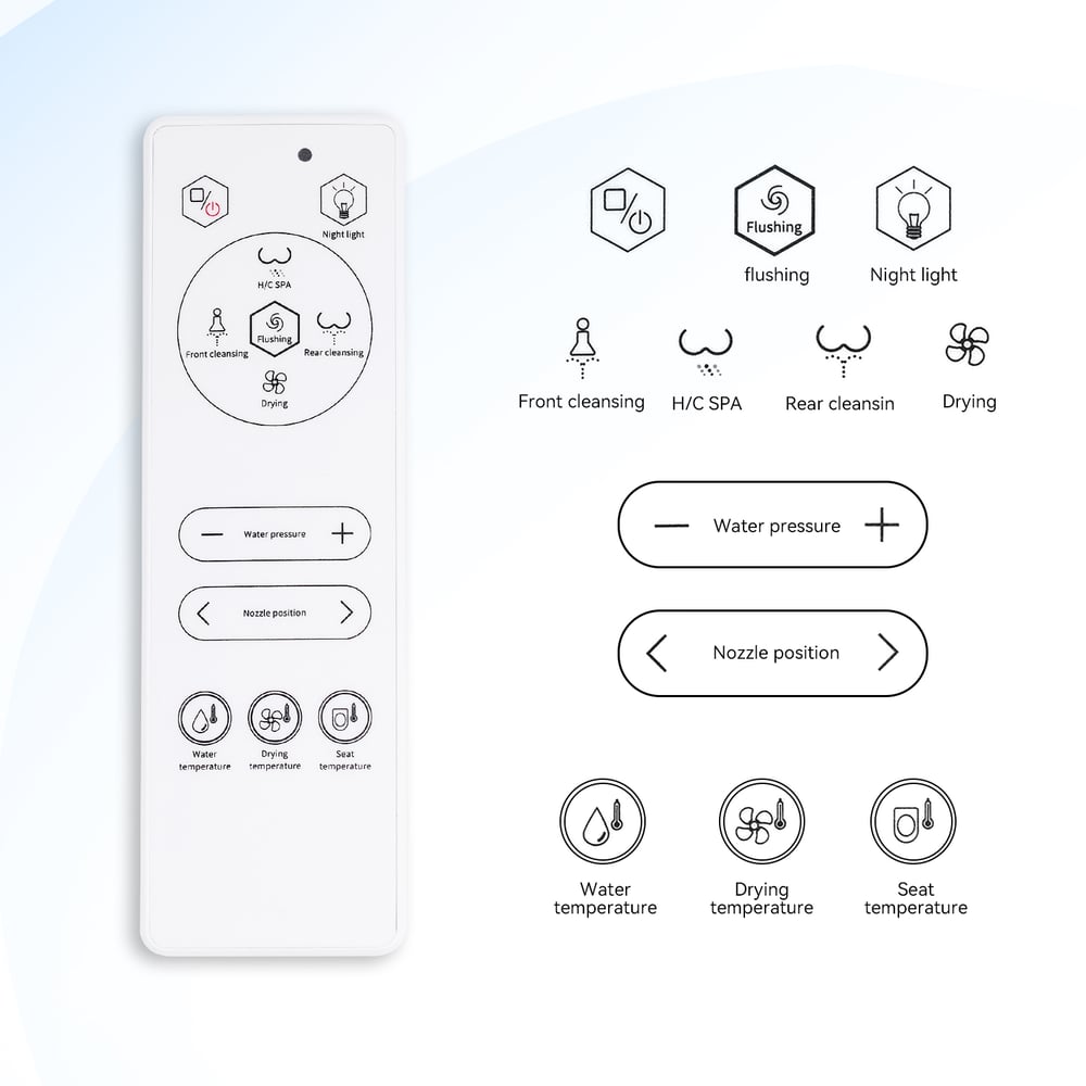 Hynova AX4 Smart Bidet Toilet with Foot Sensor Flushing 1.32 GPF