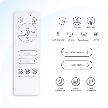 Hynova AX4 Smart Bidet Toilet with Foot Sensor Flushing 1.32 GPF