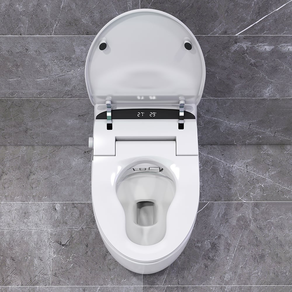 Hynova AX2 Automatic Smart Bidet Toilet with Auto Open/Close Lid Rose Gold 1.28 GPF