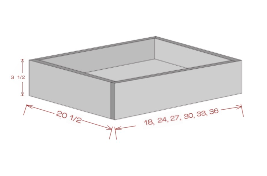 Roll Out Tray - Shaker White