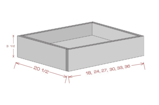 Roll Out Tray - Shaker White