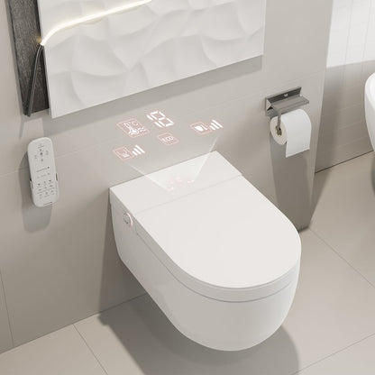Airloo S2 Wall-Mounted Smart Bidet Toilet with In-Wall Tank, UV sterilization, 1.32 GPF