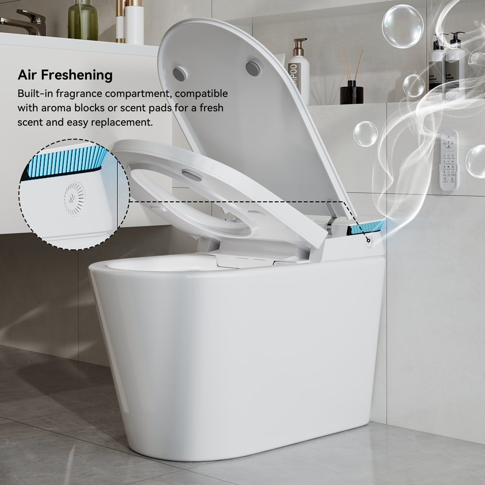 Glowin K4 Smart Bidet Toilet with Aromatherapy, ADA Height, Dual Flush 0.92/1.32 GPF