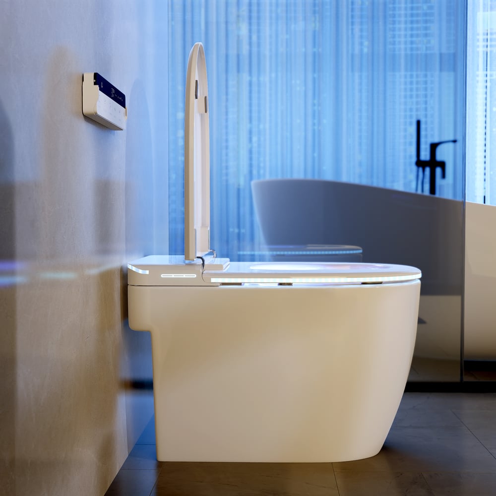 Glowin K2 Smart Bidet Toilet with Built-in Tank, 1.28 GPF