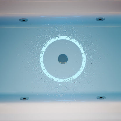 67" 2-Person Whirlpool Bathtub with Massage Jets & Thermostatic Control