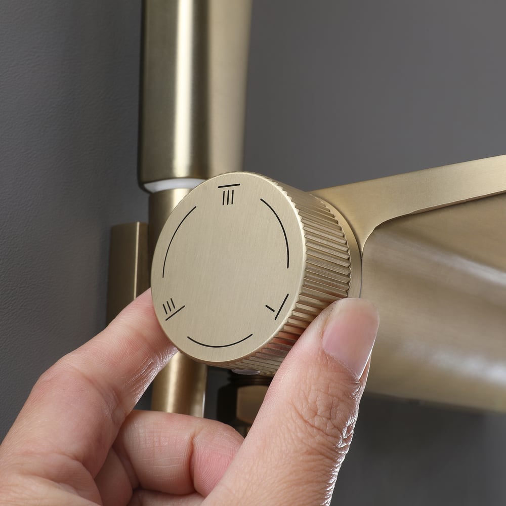 Luxury Wall-Mounted Shower System with Rainfall Head & Body Spray
