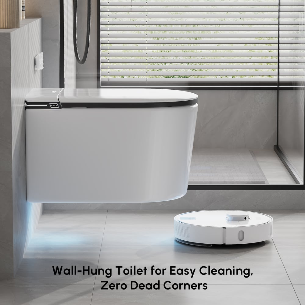 Airloo S6 Wall-Mounted Smart Bidet Toilet with Auto Lid, Aromatherapy