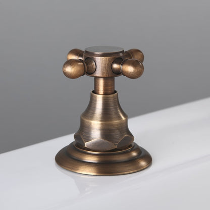 Chester Traditional Double Handle Bathroom Widespread Sink Faucet Victorian Spout