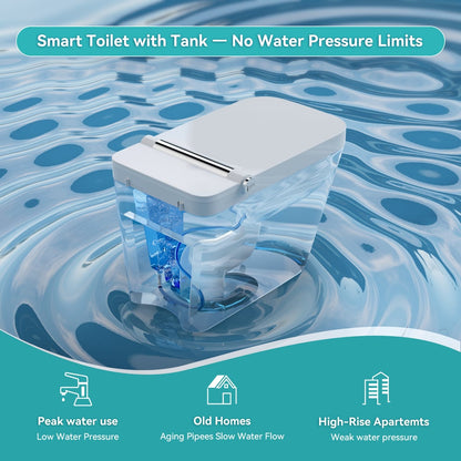 Cubera V2 Smart Bidet Toilet with Aromatherapy, Dual Flush 1.32/1.58 GPF