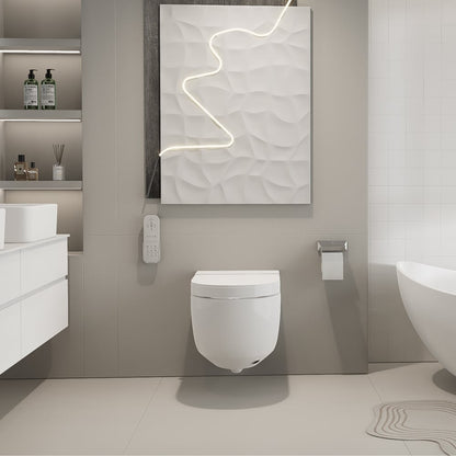 Airloo S2 Wall-Mounted Smart Bidet Toilet with In-Wall Tank, UV sterilization, 1.32 GPF