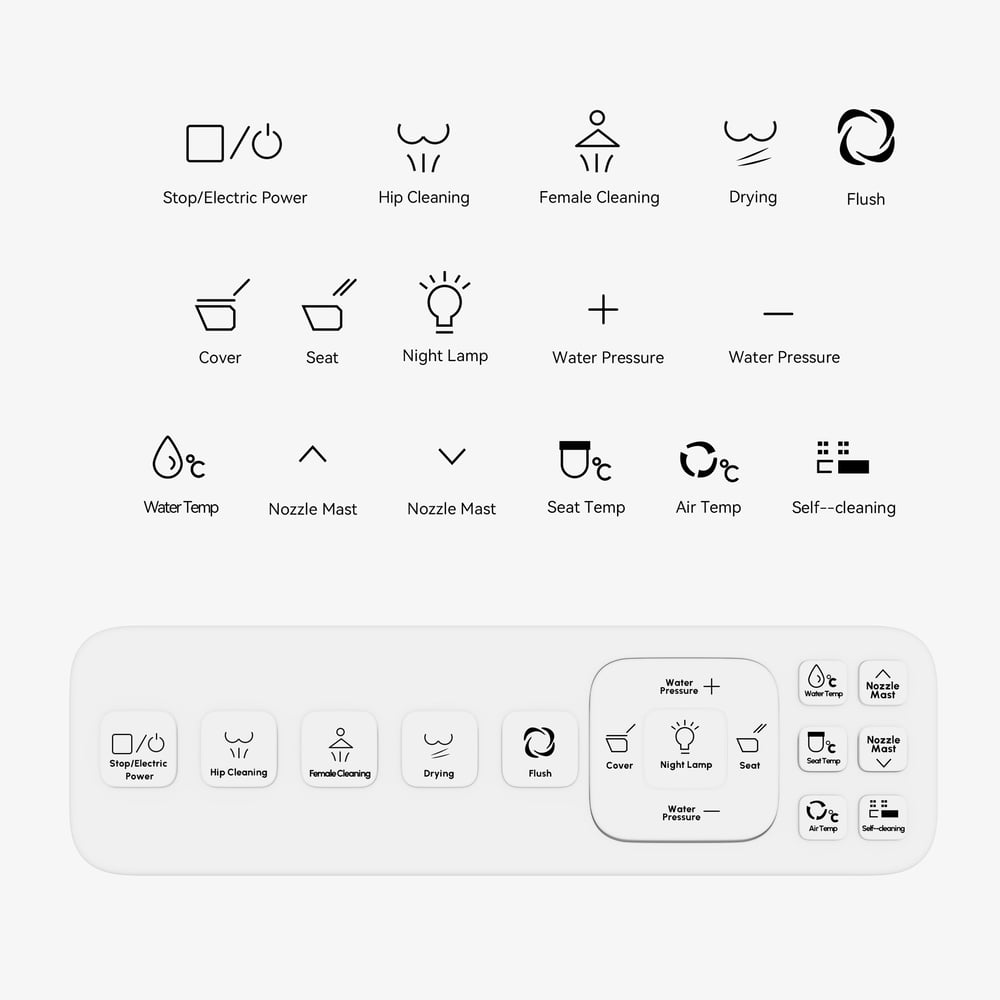 Cubera V2 Smart Bidet Toilet with Aromatherapy, Dual Flush 1.32/1.58 GPF