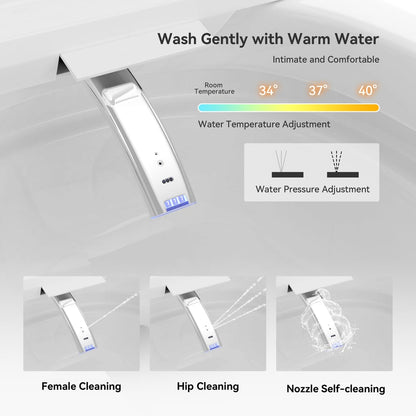 Nexin C2 Automatic Smart Bidet Toilet with Foam Shield and Aromatherapy