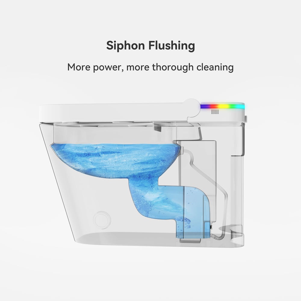 Cubera V2 Smart Bidet Toilet with Aromatherapy, Dual Flush 1.32/1.58 GPF