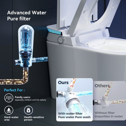 Glowin K4 Smart Bidet Toilet with Aromatherapy, ADA Height, Dual Flush 0.92/1.32 GPF