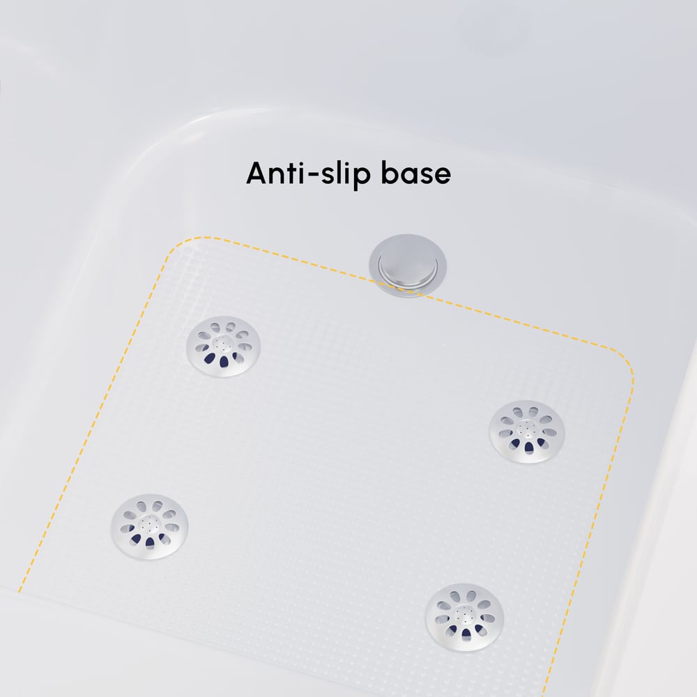 53" Walk In Whirlpool Bathtub with Built-in Seat, Massage Jets,Thermostatic Control