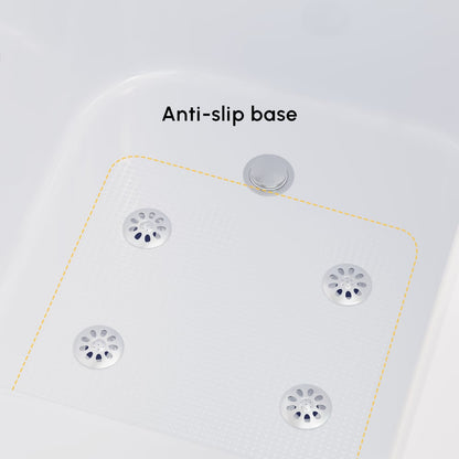 53" Walk In Whirlpool Bathtub with Built-in Seat, Massage Jets,Thermostatic Control