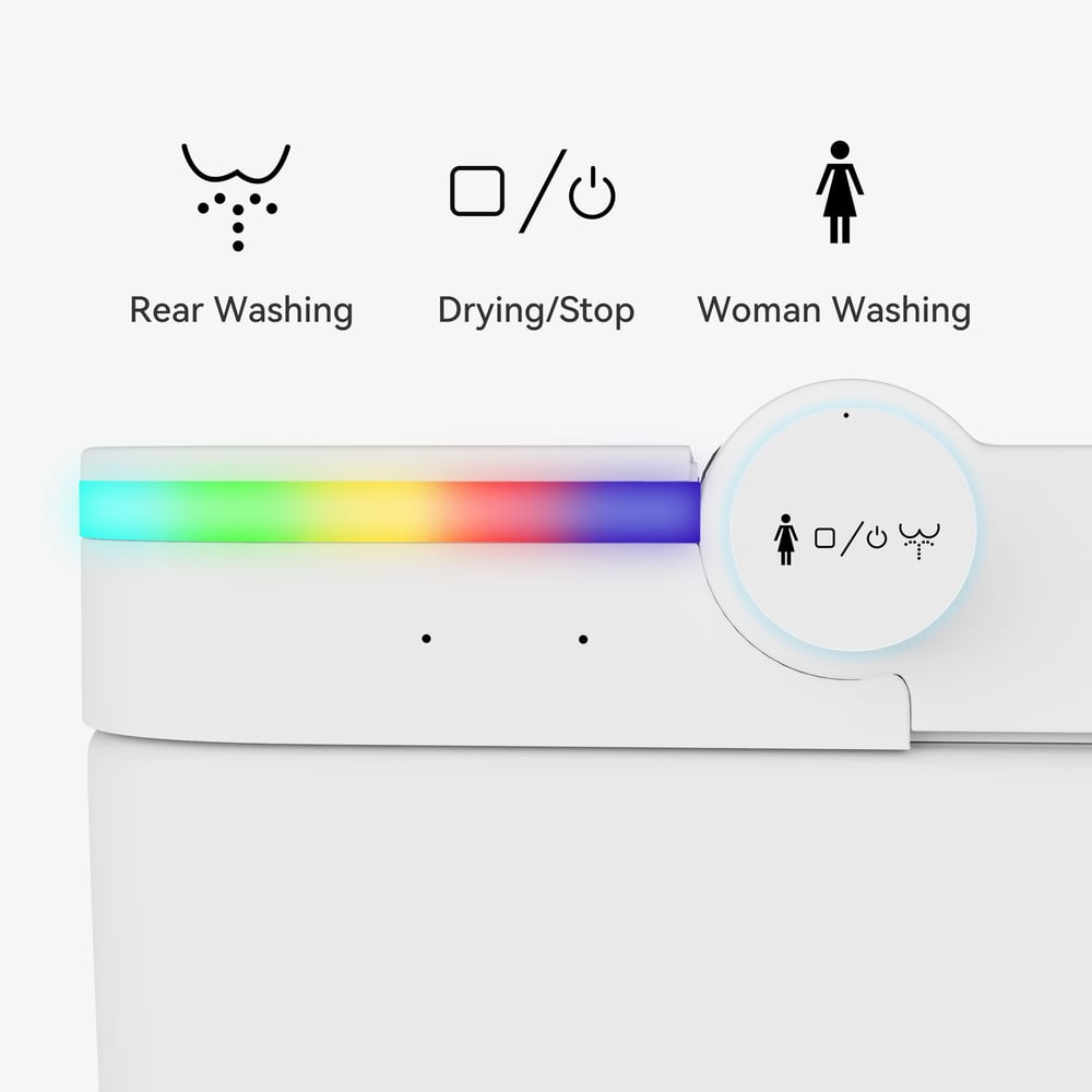 Cubera V2 Smart Bidet Toilet with Aromatherapy, Dual Flush 1.32/1.58 GPF