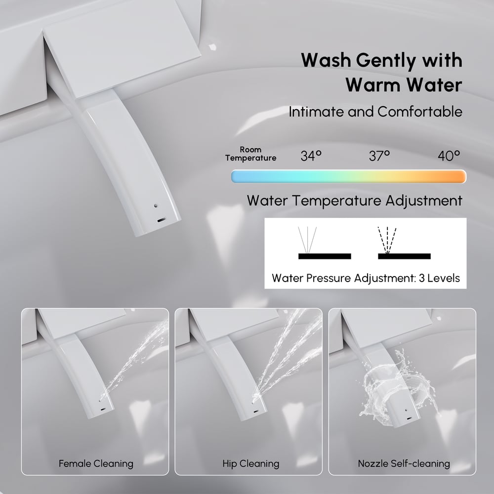 Airloo S6 Wall-Mounted Smart Bidet Toilet with Auto Lid, Aromatherapy