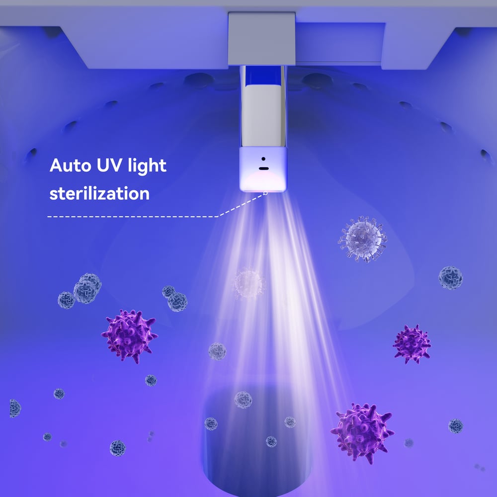 Airloo S2 Wall-Mounted Smart Bidet Toilet with In-Wall Tank, UV sterilization, 1.32 GPF
