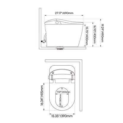 Nexin C3 Smart Bidet Toilet with UV Sterilization, Built-in aromatherapy