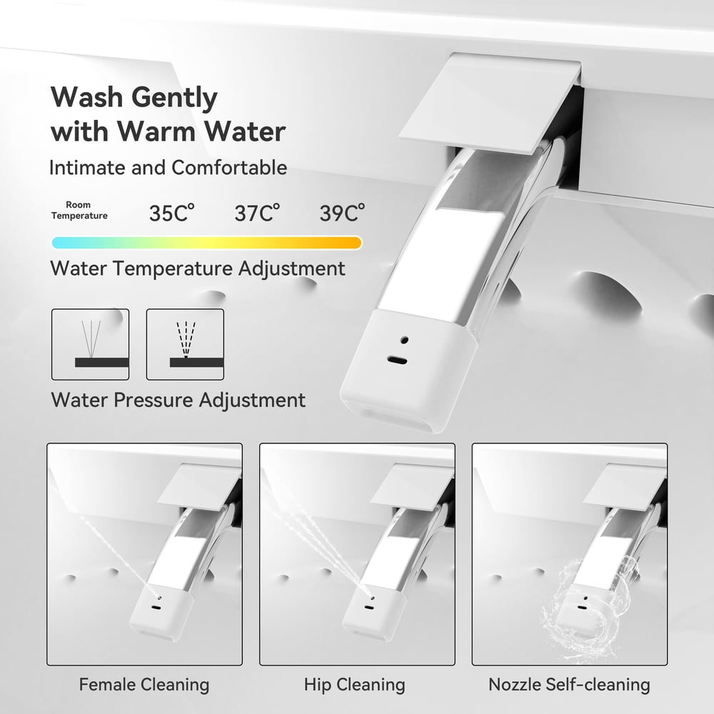 Airloo S2 Wall-Mounted Smart Bidet Toilet with In-Wall Tank, UV sterilization, 1.32 GPF