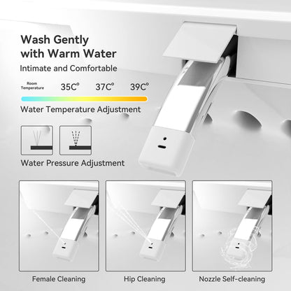 Airloo S2 Wall-Mounted Smart Bidet Toilet with In-Wall Tank, UV sterilization, 1.32 GPF
