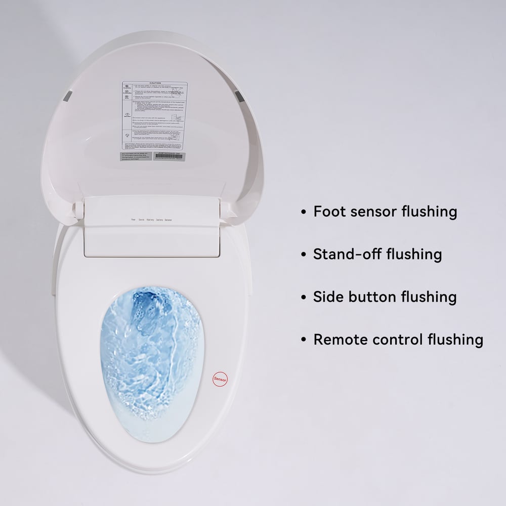 Automatic Flushing Smart Bidet Toilet with Dual Flush 1.32/1.58 GPF