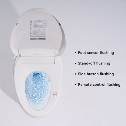 Automatic Flushing Smart Bidet Toilet with Dual Flush 1.32/1.58 GPF