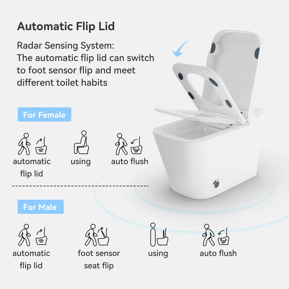 Cubera V2 Smart Bidet Toilet with Aromatherapy, Dual Flush 1.32/1.58 GPF