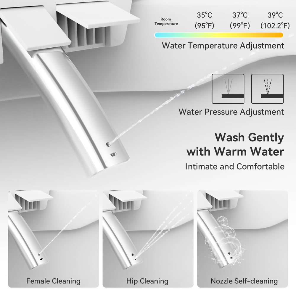 Glowin K2 Smart Bidet Toilet with Built-in Tank, 1.28 GPF