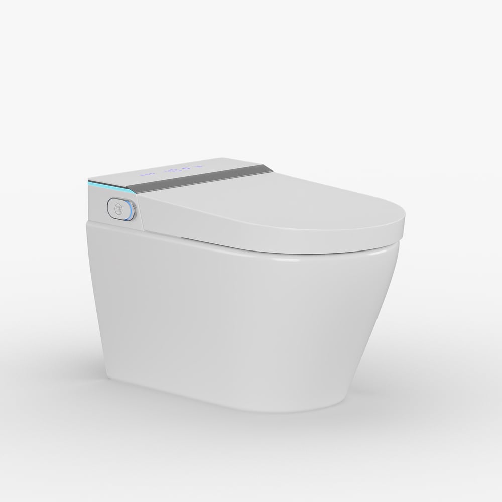 Airloo Smart Bidet Toilet with Built-in Tank and Auto-Open Lid, Dual Flush 1.1/1.6 GPF