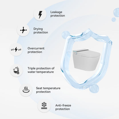 Airloo Smart Bidet Toilet with Built-in Tank and Auto-Open Lid, Dual Flush 1.1/1.6 GPF
