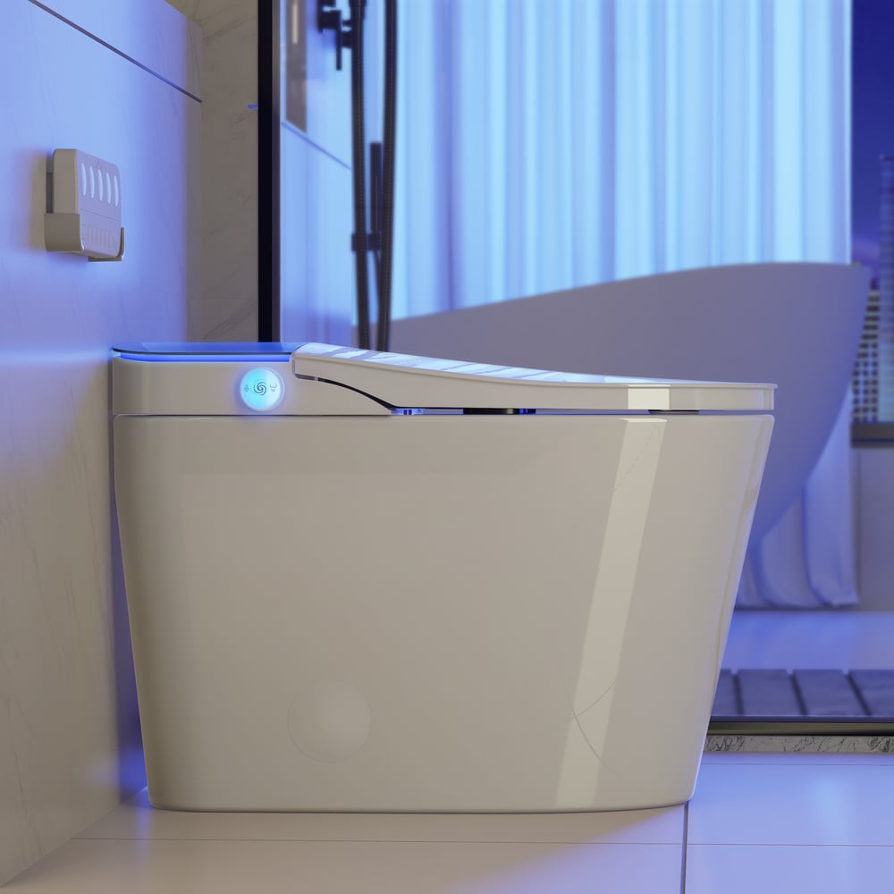 Hynova AX7 Automatic Smart Bidet Toilet with Built-in Tank, ADA Compliant, 1.27 GPF