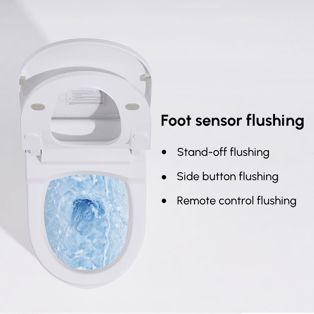 Fitro H1 Compact Smart Bidet Toilet with Deodorization and Automatic Flushing, 1.32 GPF