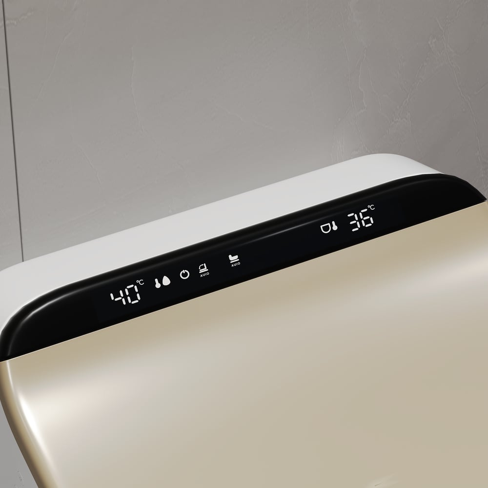 Hynova AX2 Pro Smart Bidet Toilet with Aromatherapy, Rose Gold, 1.28 GPF