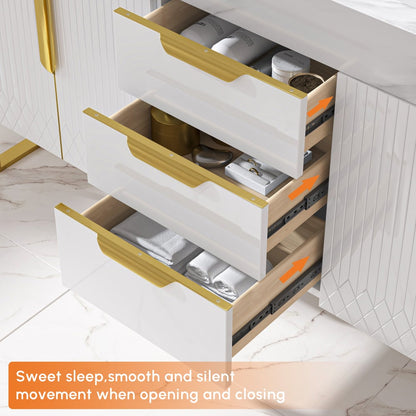 Aro 59" Double Bathroom Vanity & 59" Bathroom Storage Cabinet Set