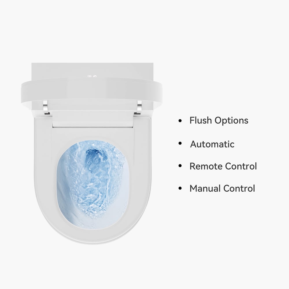 Airloo S2 Wall-Mounted Smart Bidet Toilet with In-Wall Tank, UV sterilization, 1.32 GPF