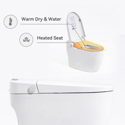 Hynova AX4 Smart Bidet Toilet with Foot Sensor Flushing 1.32 GPF