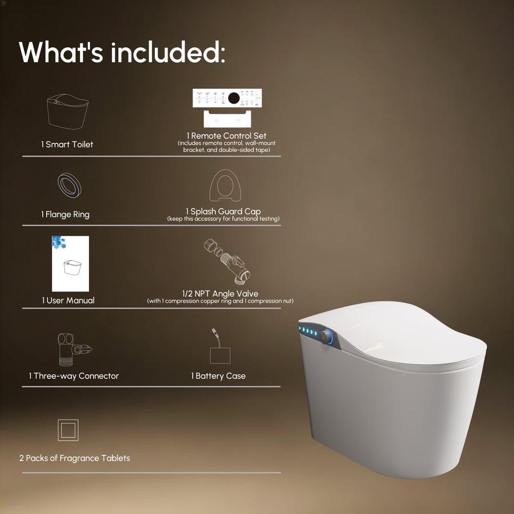 Nexin C3 Smart Bidet Toilet with UV Sterilization, Built-in aromatherapy