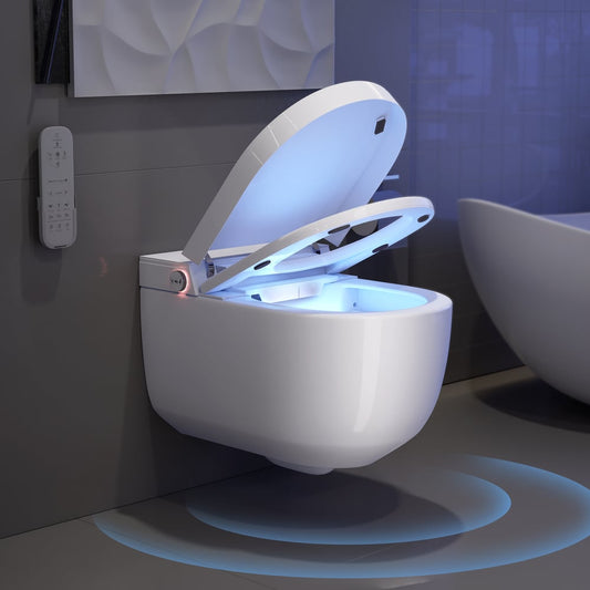 Airloo S2 Wall-Mounted Smart Bidet Toilet with In-Wall Tank, UV sterilization, 1.32 GPF