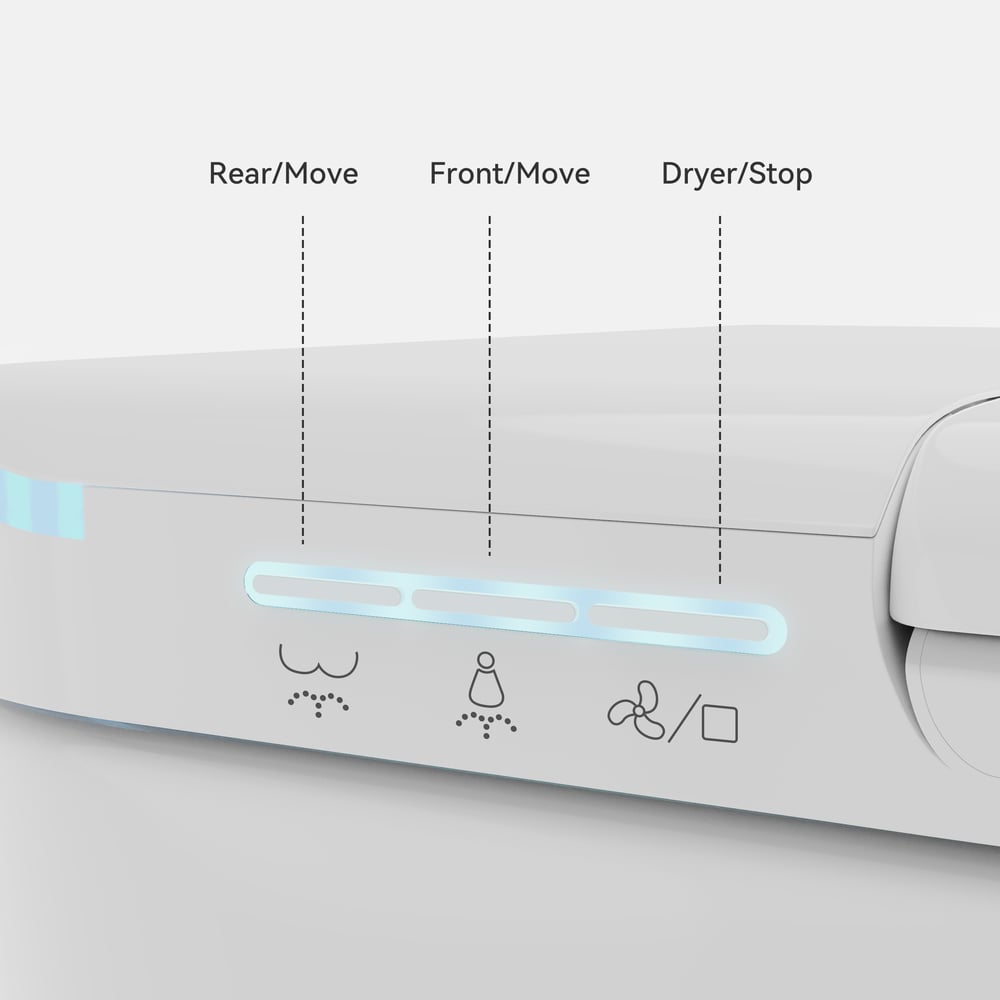 Glowin K2 Smart Bidet Toilet with Built-in Tank, 1.28 GPF