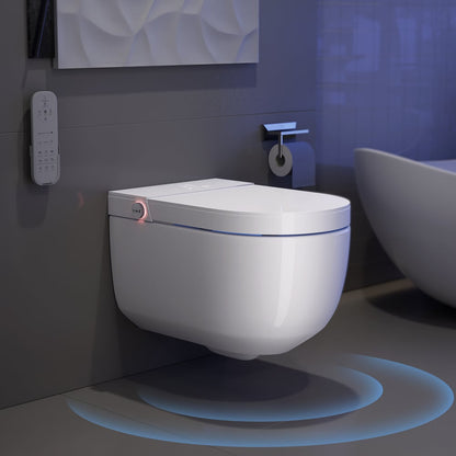 Airloo S2 Wall-Mounted Smart Bidet Toilet with In-Wall Tank, UV sterilization, 1.32 GPF