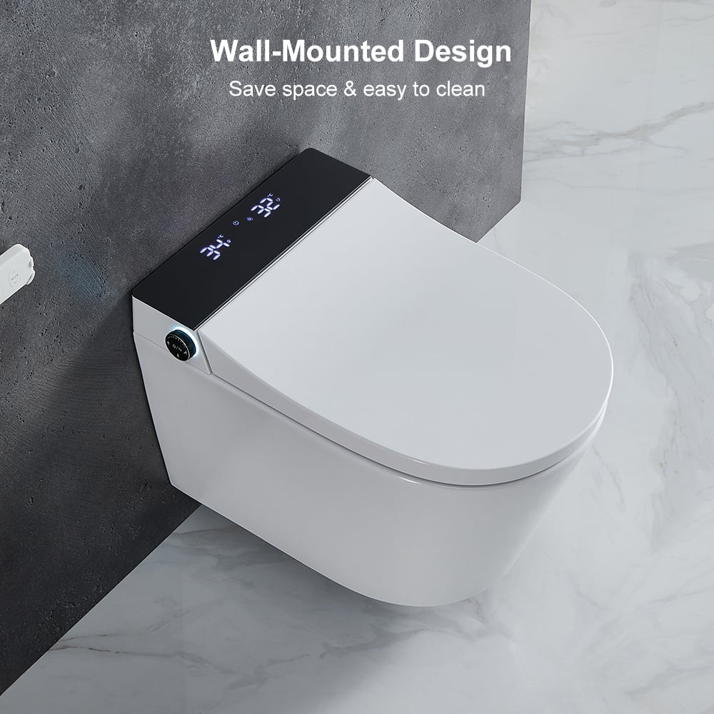 Airloo S1 Wall-Mounted Smart Bidet Toilet with Dual Flush 1.32/1.58 GPF