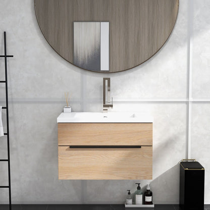 Modern Single Handle 1-Hole Brushed Nickel Bathroom Sink Faucet Waterfall Spout Brass