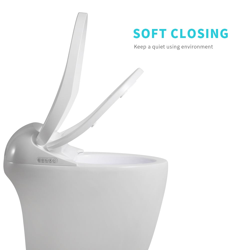 Automatic Flushing Smart Bidet Toilet with Dual Flush 1.32/1.58 GPF