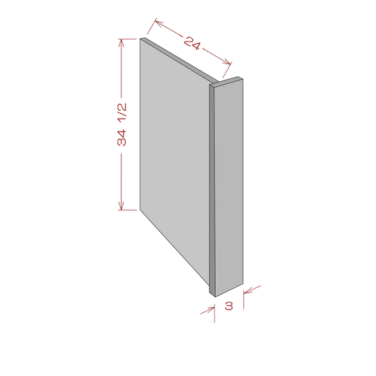 Dishwasher Panel - Shaker Gray